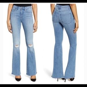 GOOD AMERICAN Good Legs High Rise Flare Jeans